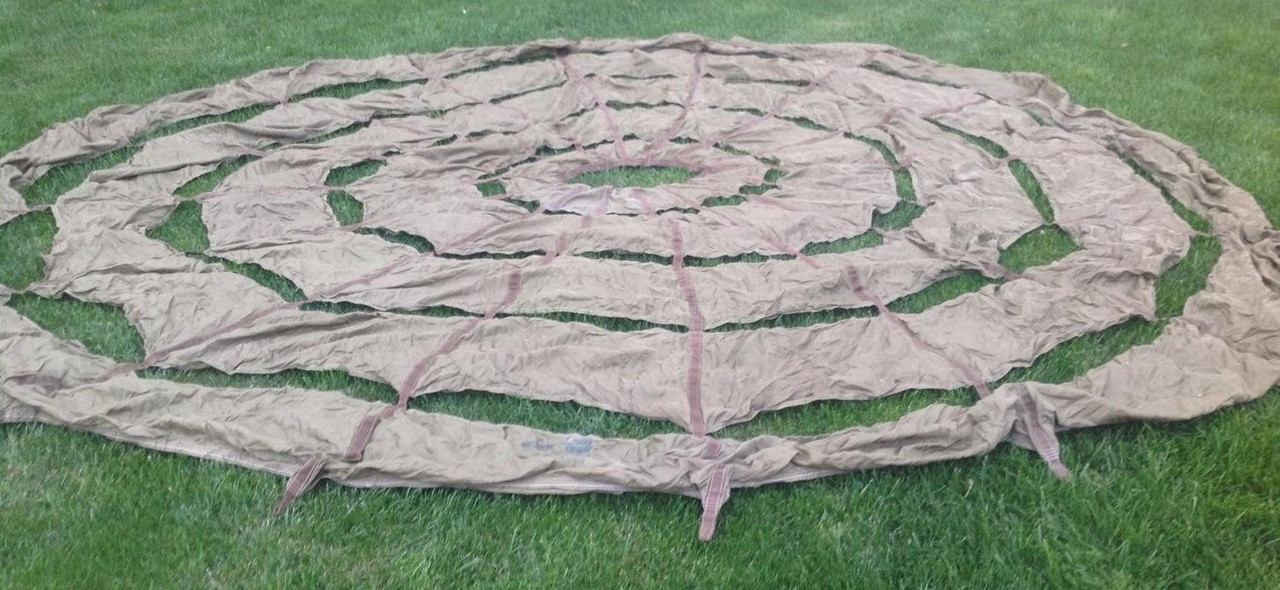 Surplus US 26' Military Cargo Parachute Frontier Firearms & Army Surplus