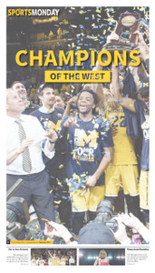 March 26, 2018 Sports Monday Front Page (Shipped)