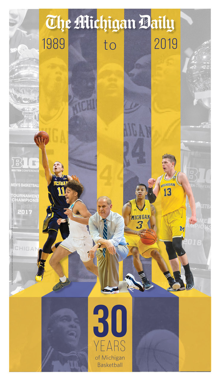 Michigan Basketball 1989 2019 Cover Shipped Student