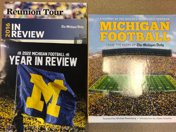 Michigan Football Lookback Guides: 2022, 2016, 2015 plus Hardcover Book