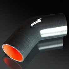 UNIVERSAL 4-PLY 2.36 INCH HIGH PERFORMANCE BLACK 45 DEGREE COUPLER SILICONE HOSE