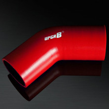 UNIVERSAL 4-PLY 2.36 INCH HIGH PERFORMANCE RED 45 DEGREE COUPLER SILICONE HOSE