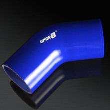 UNIVERSAL 4-PLY 2.75 INCH HIGH PERFORMANCE BLUE 45 DEGREE COUPLER SILICONE HOSE