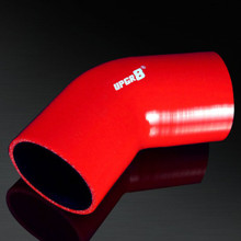 UNIVERSAL 4-PLY 3.0 INCH HIGH PERFORMANCE RED 45 DEGREE COUPLER SILICONE HOSE
