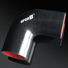 UNIVERSAL 4-PLY 2.25 INCH HIGH PERFORMANCE BLACK 90 DEGREE COUPLER SILICONE HOSE