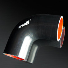UNIVERSAL 4-PLY 2.36 INCH HIGH PERFORMANCE BLACK 90 DEGREE COUPLER SILICONE HOSE