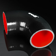 UNIVERSAL 4-PLY 3.0 INCH HIGH PERFORMANCE BLACK 90 DEGREE COUPLER SILICONE HOSE