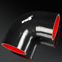 UNIVERSAL 4-PLY 3.15 INCH HIGH PERFORMANCE BLACK 90 DEGREE COUPLER SILICONE HOSE