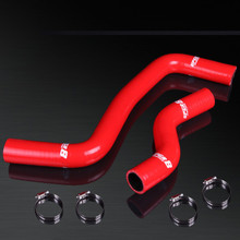 91-98 Toyota AE101 Corolla Levin/Ceres /Sprinter Trueno/Marino 4A-GE/4A-GZE/4A-FE High Performance 4-PLY Red Radiator Silicone Hose Kit