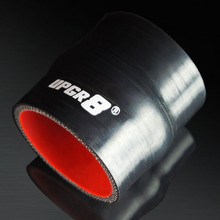 UNIVERSAL 4-PLY 2.5 INCH HIGH PERFORMANCE BLACK HUMP COUPLER SILICONE HOSE