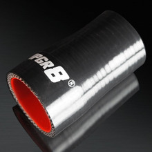 UNIVERSAL 4-PLY 1.25 INCH TO 1.5 INCH HIGH PERFORMANCE BLACK REDUCER COUPLER SILICONE HOSE