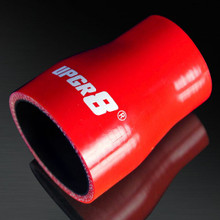 UNIVERSAL 4-PLY 1.5 INCH TO 2.0 INCH HIGH PERFORMANCE RED REDUCER COUPLER SILICONE HOSE