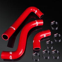 99-05 Toyota Yaris/Vitz/Echo/Will/04-06 Scion XB NCP31 1.3L/1.5L High Performance 4-PLY Red Radiator Silicone Hose Kit
