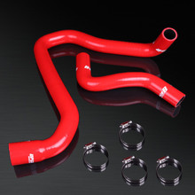 92-96 JDM Honda Prelude BB1 SI/SR-V/VTI-R H22A VTEC High Performance 4-PLY Red Radiator Silicone Hose Kit