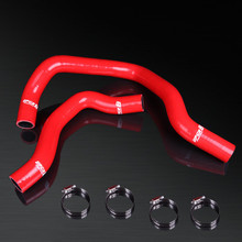 88-91 Honda Civic CRX SIR/VT EE8/EE9/EF8/EF9 B16A High Performance 4-PLY Red Radiator Silicone Hose Kit