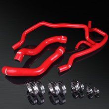 BMW E34 525I/525IX/520I M50B25 High Performance 4-PLY Red Radiator&Coolant Silicone Hose Kit