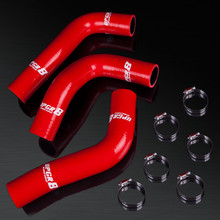 94-97 Mazda Miata MX-5 1.8L High Performance 4-PLY Red Radiator Silicone Hose Kit