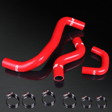 92-03 Micra K11/93-07 March/98-00 Cube Z10 B Platform CG13DE 1.3L High Performance 4-PLY Red Radiator Silicone Hose Kit