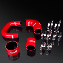 98-00 Impreza WRX/STI GC8 VERS 5-6 EJ20 High Performance 4-PLY Red Intercooler Silicone Hose Kit