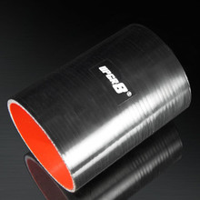 Universal 4-PLY 4.0'' High Performance Black Straight Coupler Silicone Hose 152MM Length