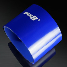 Universal 4-PLY 3.5'' High Performance Blue Straight Coupler Silicone Hose 76MM Length