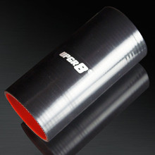 Universal 4-PLY 2.5'' High Performance Black Straight Coupler Silicone Hose 152MM Length