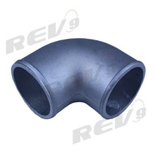 Aluminum Elbow Pipe, 90 Degree, 2.5" Diameter, Natural