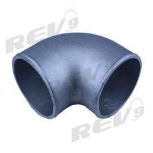 Aluminum Elbow Pipe, 90 Degree, 3" Diameter, Natural