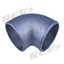 Aluminum Elbow Pipe, 90 Degree, 3.5" Diameter, Natural