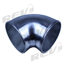 Aluminum Elbow Pipe, 90 Degree, 4" Diameter, Polished