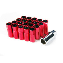 Godspeed Type 5 - 55mm Lug Nuts (20 Pieces Set) M12 X 1.25 Red