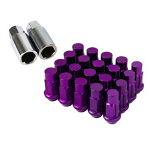 Godspeed Type 4 50mm Lug Nuts (20 Pieces Set) M12 X 1.25 Purple