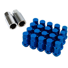 Godspeed Type 4 50mm Lug Nuts (20 Pieces Set) M12 X 1.25 Blue