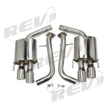REV9 FOR Lexus RC200/RC350 (XC10) 2015-18 FlowMaxx Stainless Axle-Back Exhaust System, 60mm Pipe