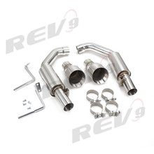 REV9 FOR Ford Mustang GT 2015-17 FlowMaxx Stainless Axle-Back Exhaust System