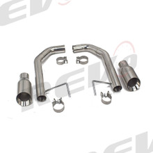 REV9 FOR Ford Mustang 2.3L EcoBoost/3.7 V6 2015-17 FowMaxx Stainless Axle-Back Exhaust Straight Pipe System