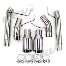 REV9 FOR Ford Mustang 05-10 V8 GT / GT500 2.5" Dual Axle Back FlowMaxx Exhaust, Straight Pipe