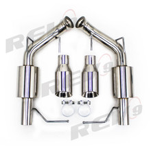 REV9 FOR Ford Mustang 11-14 V8 GT / BOSS 302 / GT500 2.5" Dual Axle Back FlowMaxx Exhaust Kit, Sports Pipe