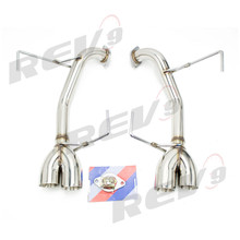 REV9 FOR Subaru Impreza WRX/ WRX STI Sedan (GE/GV) 2011-14, Axle Back FlowMaxx Exhaust Kit, Straight Pipe