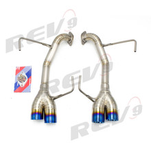 REV9 FOR Subaru WRX (VA1)/STI (VA2) 2015+, Titanium Axle Back FlowMaxx Muffler Deleted Kit - Straight Pipe