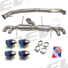 REV9 FOR Nissan GTR 2009-17 (R35) Catback Exhaust, Titanium, 90MM Mid Pipe