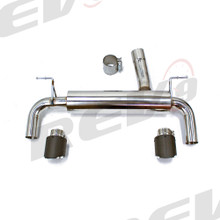 REV9 FOR BMW 335i / 335i xDrive Sedan (F30) 2012-15 FlowMaxx Stainless Axle-Back Sports Muffler Exhaust System w/ Carbon Fiber Tip