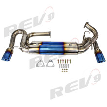 REV9 Cat-Back Exhaust, Titanium,89mm Tip, For Acura NSX 1991-96