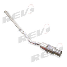 REV9 FOR Single Exit Cat-Back Exhaust Kit, Stainless Steel, 3 Inch Pipe, Mitsubishi Evolution X 08-15