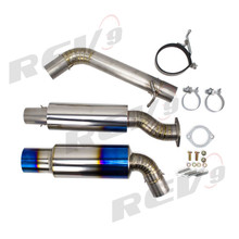 REV9 FOR Single Exit Cat-Back Exhaust, Titanium, 3 Inch, Nissan 370Z (Z34) 2009-17