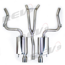 REV9 FOR Ford Mustang 2.3L EcoBoost 2015-2023 Dual Cat-Back Exhaust(w/o Active Exhaust)