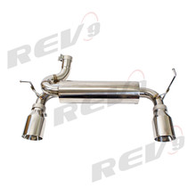 For Jeep Wrangler 3.6L 3.8L (JK) 2007-18 Rev9 FlowMaxx 2.5" Stainless Axle-back Exhaust Kit