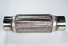 Mild Steel Exhaust Flex Pipe, 3.5x10x14 in.