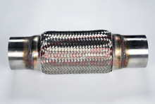 Mild Steel Exhaust Flex Pipe, 3x8x12 in.