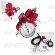 Fuel Pressure Regulator with gauge (red)